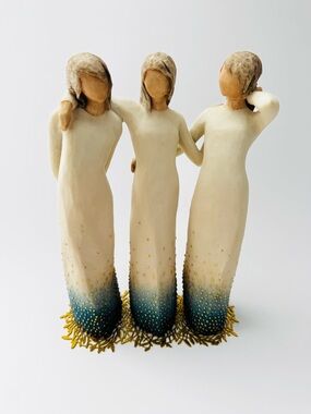 🪾Willow Tree “By My Side” Figure Figurine with Gold Accents Collectible